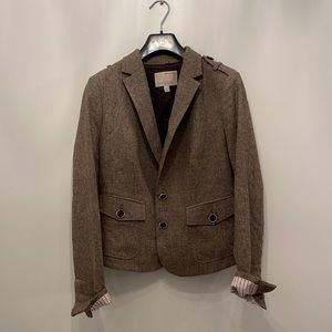 Brown speckled blazer